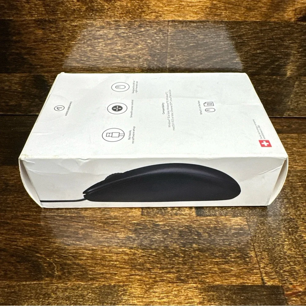 Logitech B100 (910-001439) Optical USB Mouse New In Box